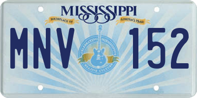 MS license plate MNV152