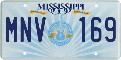 MS license plate MNV169