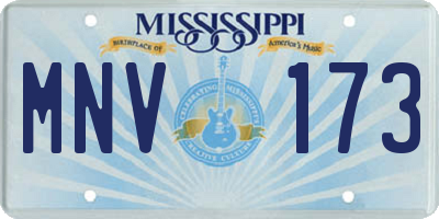 MS license plate MNV173
