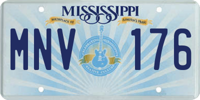 MS license plate MNV176