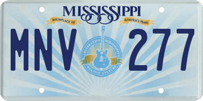 MS license plate MNV277