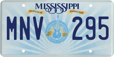 MS license plate MNV295