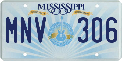 MS license plate MNV306