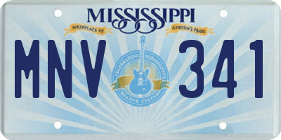 MS license plate MNV341