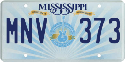 MS license plate MNV373