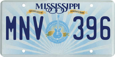 MS license plate MNV396