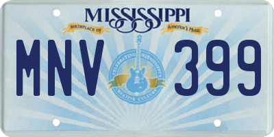 MS license plate MNV399