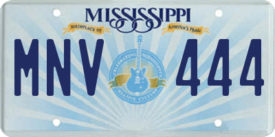 MS license plate MNV444
