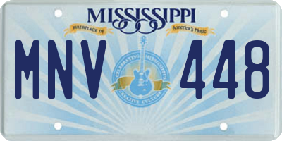 MS license plate MNV448