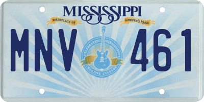 MS license plate MNV461