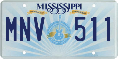 MS license plate MNV511