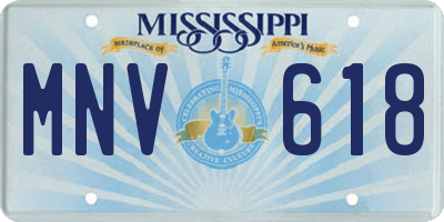MS license plate MNV618