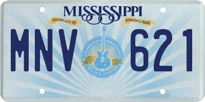 MS license plate MNV621