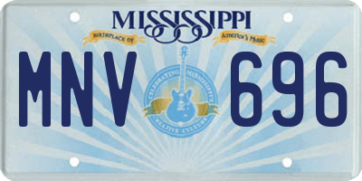 MS license plate MNV696