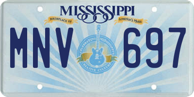MS license plate MNV697
