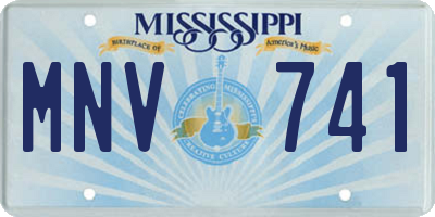 MS license plate MNV741