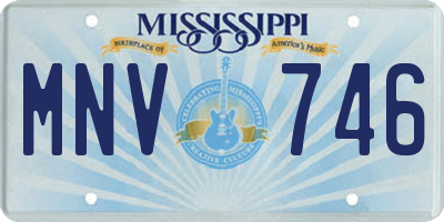 MS license plate MNV746