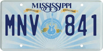 MS license plate MNV841