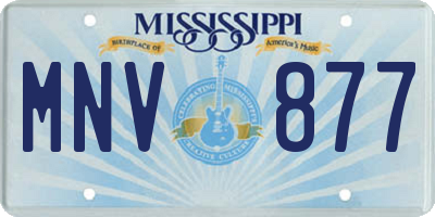 MS license plate MNV877