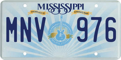 MS license plate MNV976