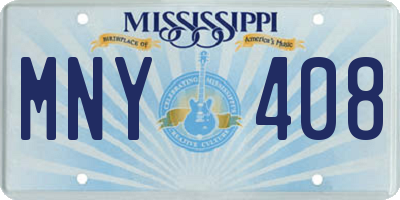 MS license plate MNY408