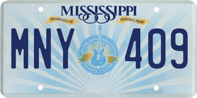 MS license plate MNY409
