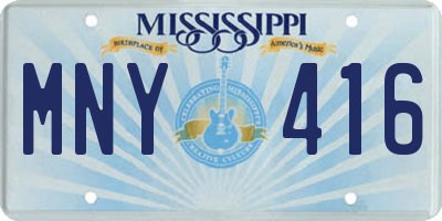 MS license plate MNY416