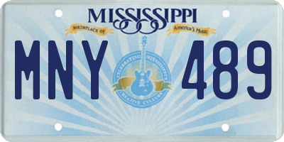 MS license plate MNY489