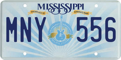 MS license plate MNY556