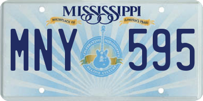 MS license plate MNY595