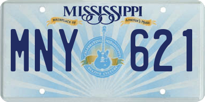 MS license plate MNY621