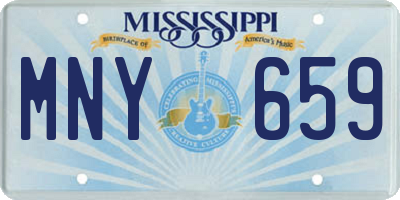 MS license plate MNY659