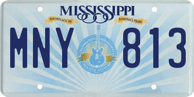MS license plate MNY813