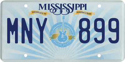 MS license plate MNY899