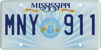 MS license plate MNY911