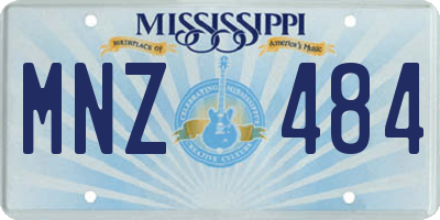 MS license plate MNZ484