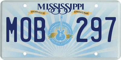 MS license plate MOB297