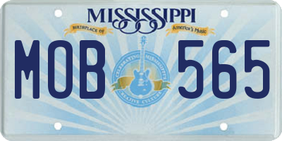 MS license plate MOB565