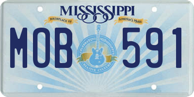 MS license plate MOB591