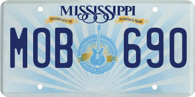 MS license plate MOB690
