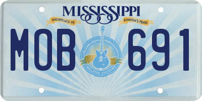 MS license plate MOB691