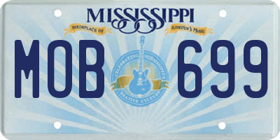 MS license plate MOB699