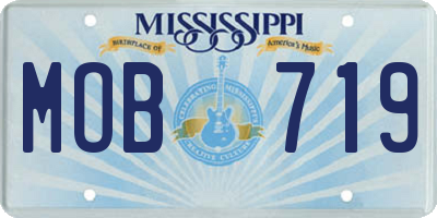 MS license plate MOB719