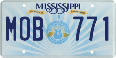 MS license plate MOB771