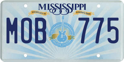 MS license plate MOB775