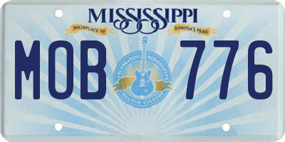 MS license plate MOB776