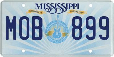 MS license plate MOB899