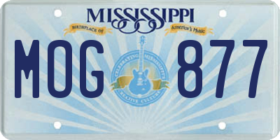 MS license plate MOG877