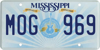 MS license plate MOG969