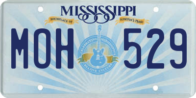 MS license plate MOH529